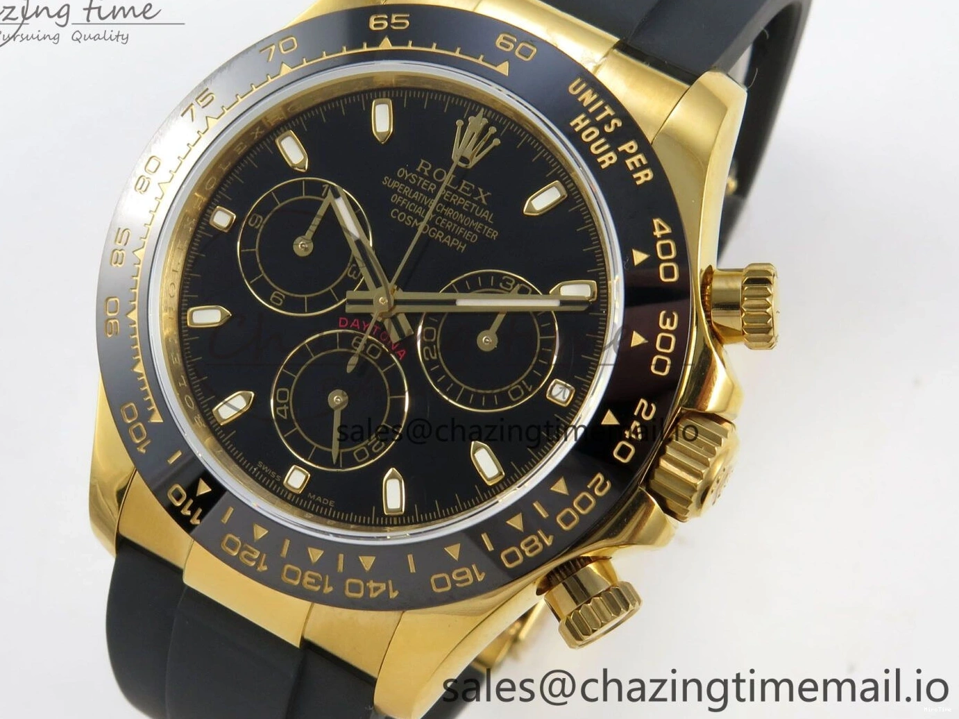 MiroTime 0218 Daytona 116518 QF 1:1 Best Edition Black Dial on Oysterflex Strap SH4130 V11（Gain Weight） GoodFit 170